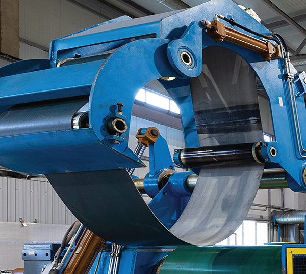 Coil wrapper belts in action