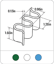 Small 23mm Wave - Base - 40mm Sidewall PVC