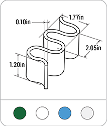 Large 45mm Wave - Base -30mm Sidewall PVC