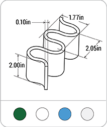 Large 45mm Wave - Base - 50mm Sidewall PVC