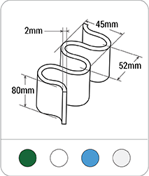 Large 45mm Wave - Base - 80mm Sidewall PVC