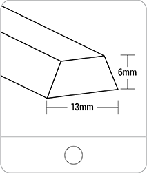 Tracking guides - AMOD PVC - Solid