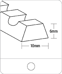 Tracking guides - K10 PVC - Notched