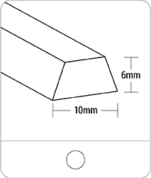 Tracking guides - K10 PVC - Solid