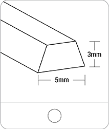 Tracking guides - K5 PVC - Solid