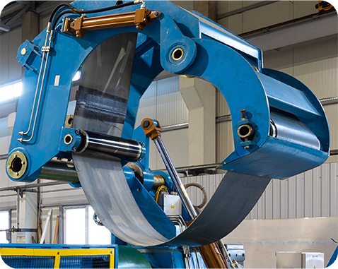 Coil Wrappers - PU coil wrapper with Solid Woven, Felt and Steel Carcasses.